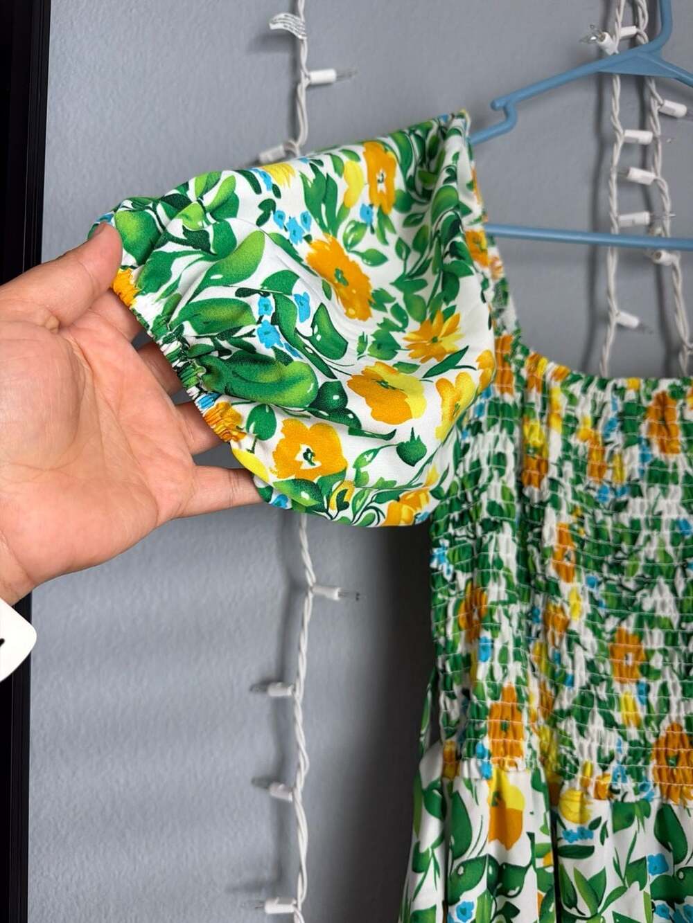 Ana & Rose Floral Smocked Tiered Maxi Dress, Size M - Picture 6 of 7